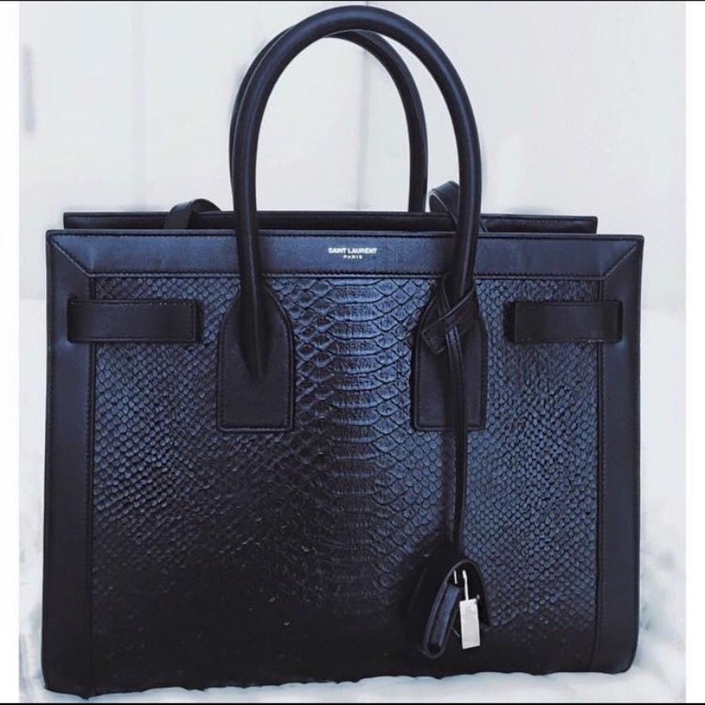 YSL Python Print Sac de Jour